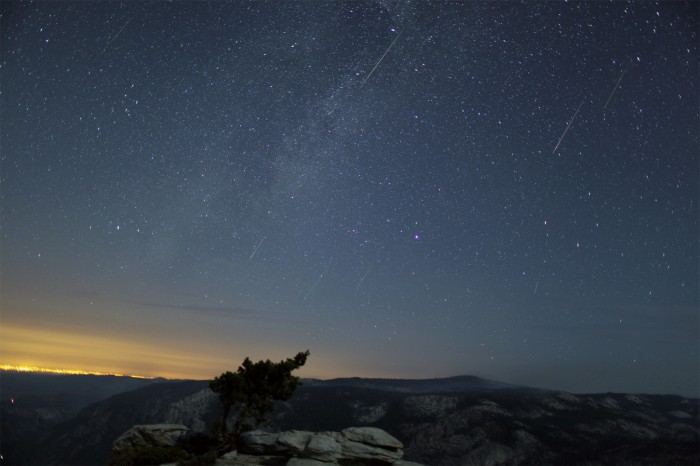 Composite Image of Perseid Meteor Shower – August 12th, 2012